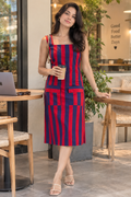 Bold stripes. Feminine silhouette. Effortless style.