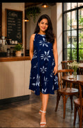 Midnight Bloom Midi Dress